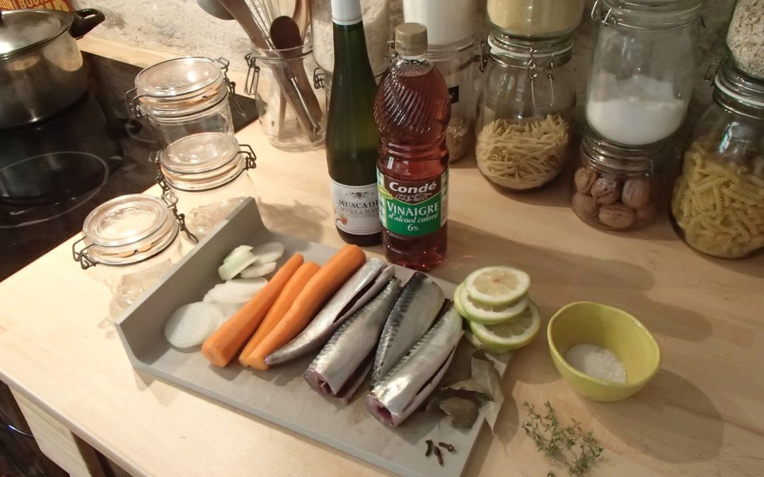recette maquereaux au vin blanc en bocaux