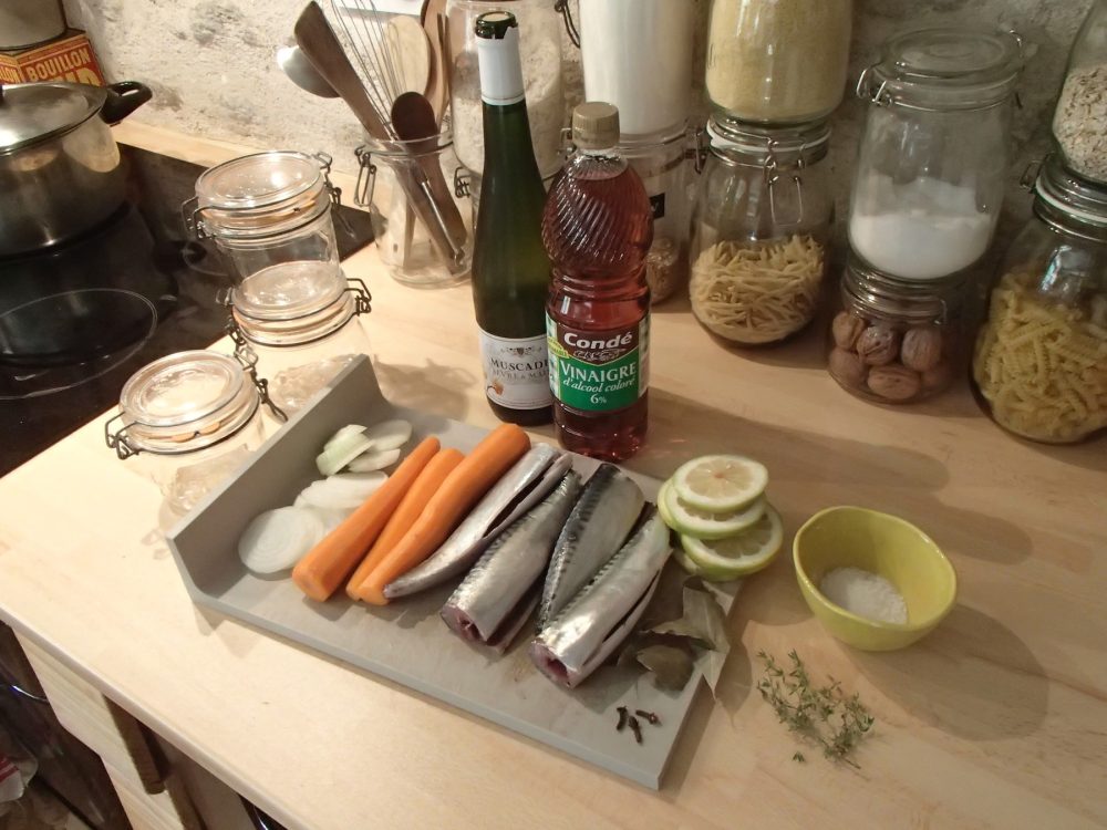 recette maquereaux au vin blanc en bocaux