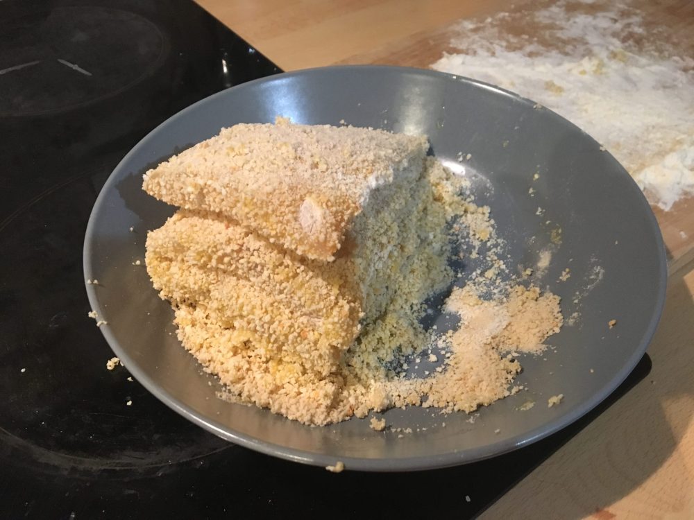 Recette lieu jaune pané