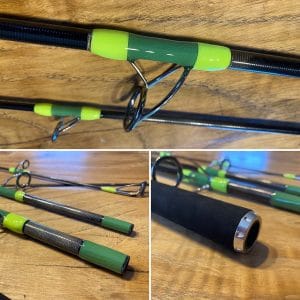 Une canne de voyage haute en couleur pour la pêche exo canne à pêche exo Bijagos carnage popper